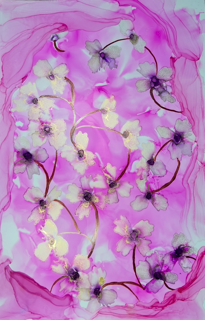 Frame of glowing Cynthias